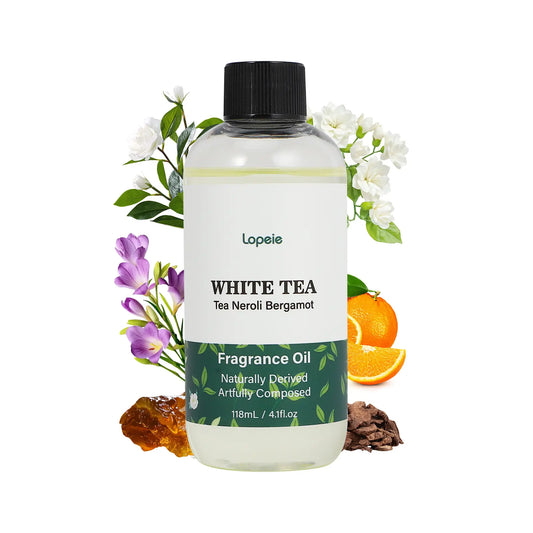 Lopeie Westin-Inspired Fragrance Oil Refill, Unisex Selfcare White Tea Neroli & Bergamot, 118ml/4.1fl oz Single Bottle Aromatherapy Oil for Ultrasonic & Waterless Diffusers,sohochic